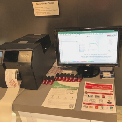 Pack Expo TEKLYNX booth with Epson