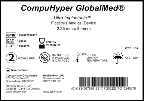 EU MDR compliant label