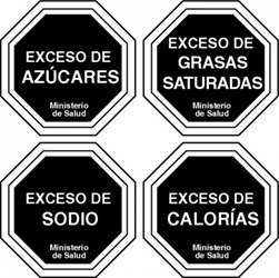 Sello warning labels for nutrition facts labels in Mexico