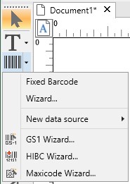 Specialized barcode generator wizards