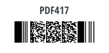 PDF417 barcode symbology designed in CODESOFT labeling software
