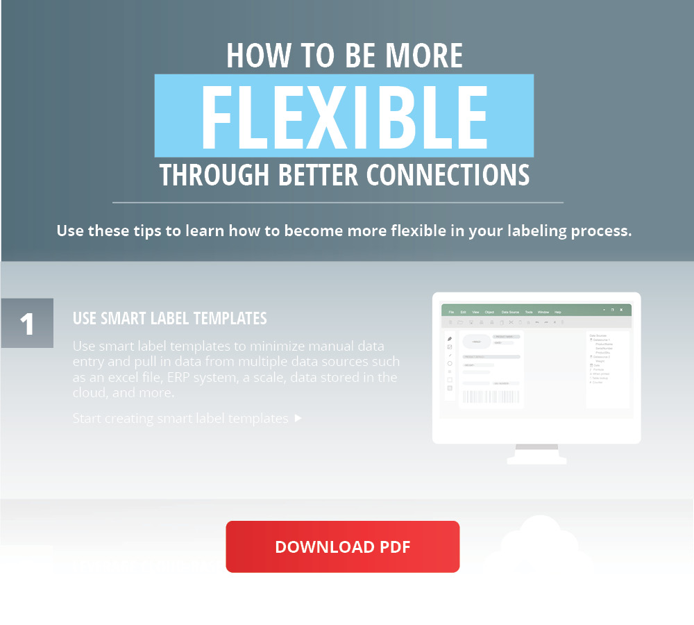 Infographique gratuit sur la façon de rendre l'étiquetage plus flexible grâce à de meilleures connexions