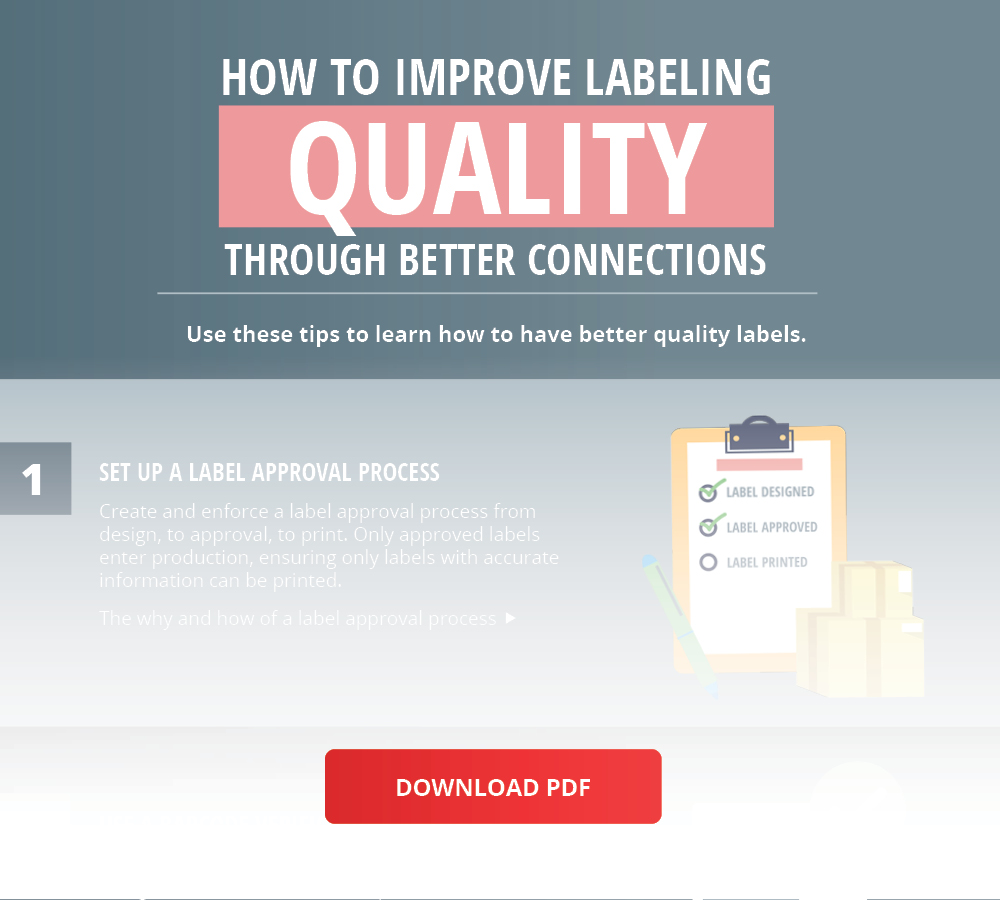 Infographique gratuit sur la façon d'améliorer la qualité de l'étiquetage grâce à de meilleures connexions